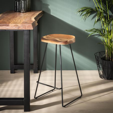 Tabouret bar CASSIE naturel