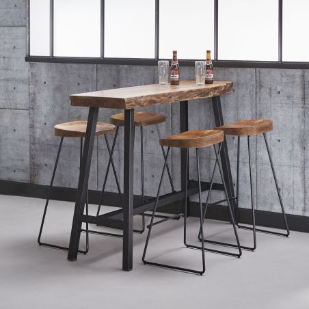 Tabouret bar CASSIE naturel