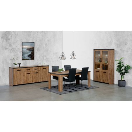 Table 180 cm DIEGO de style industriel