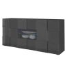 Bahut-buffet design 181 cm DAMIEN GRIS