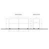 Meuble TV design 121 cm DAMIEN