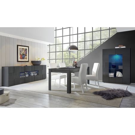 Vaisselier-Argentier design 121 cm DAMIEN GRIS